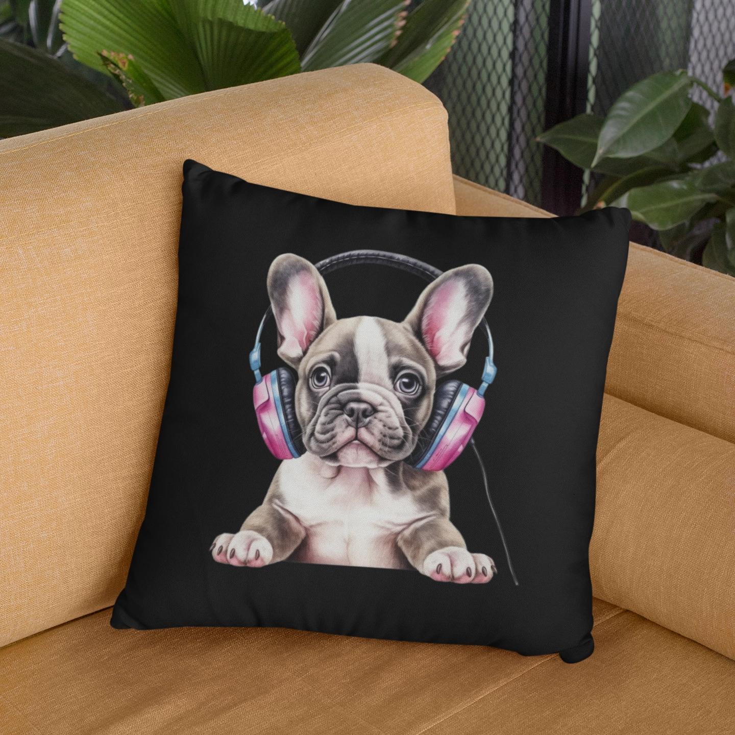 Bullyfriend Kissen Schwarz Motiv3