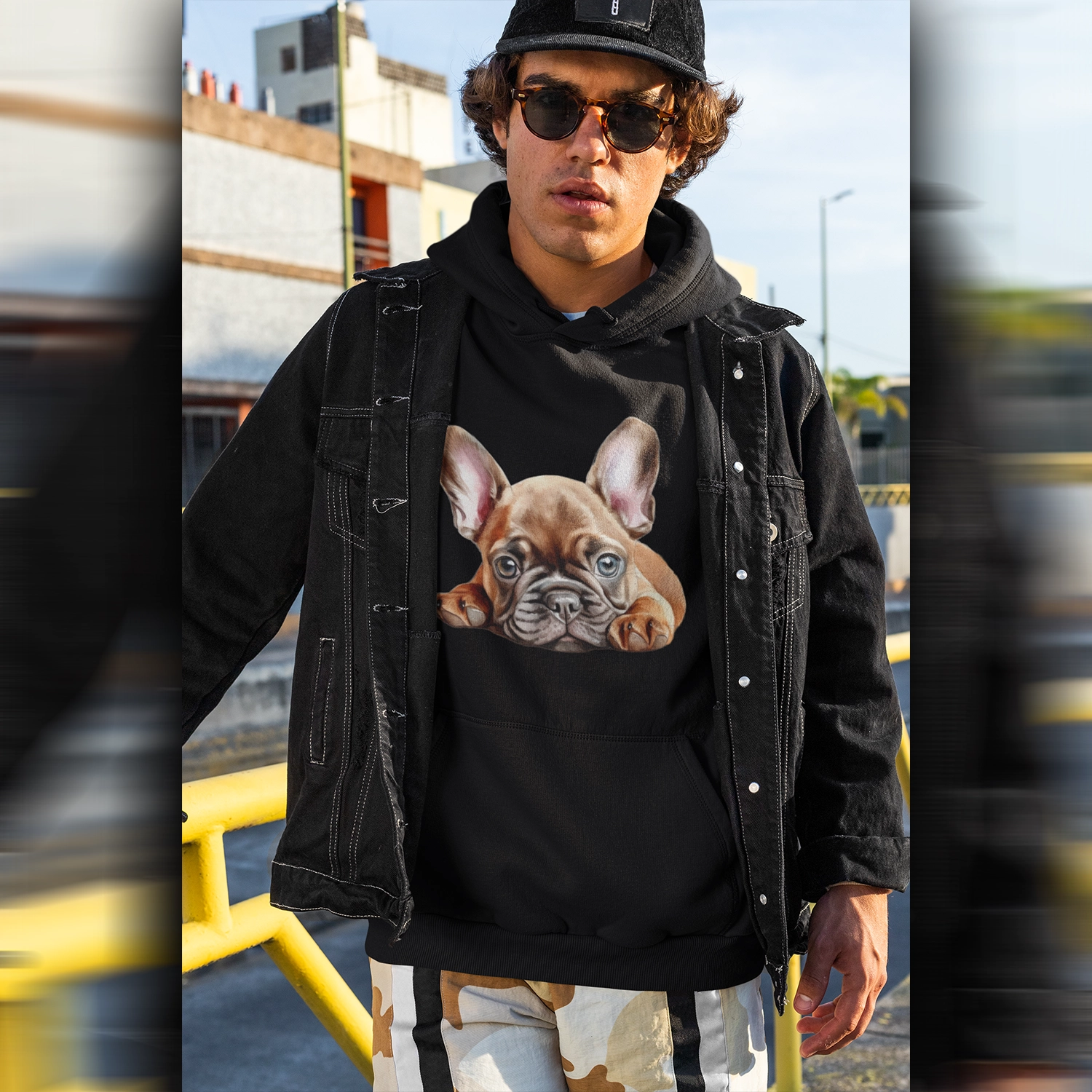 Bullyfriend Hoodie mit Frontprint Motiv9