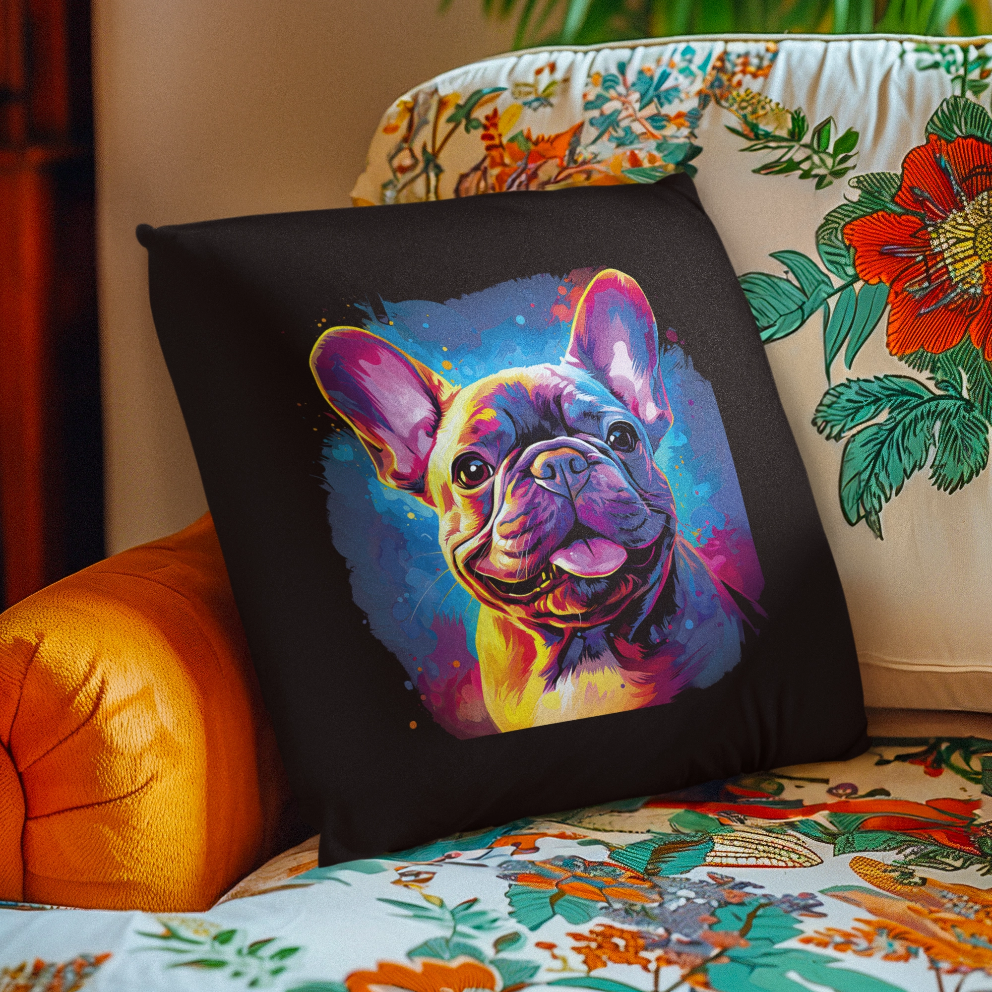 Bullyfriend Kissen Schwarz Motiv1