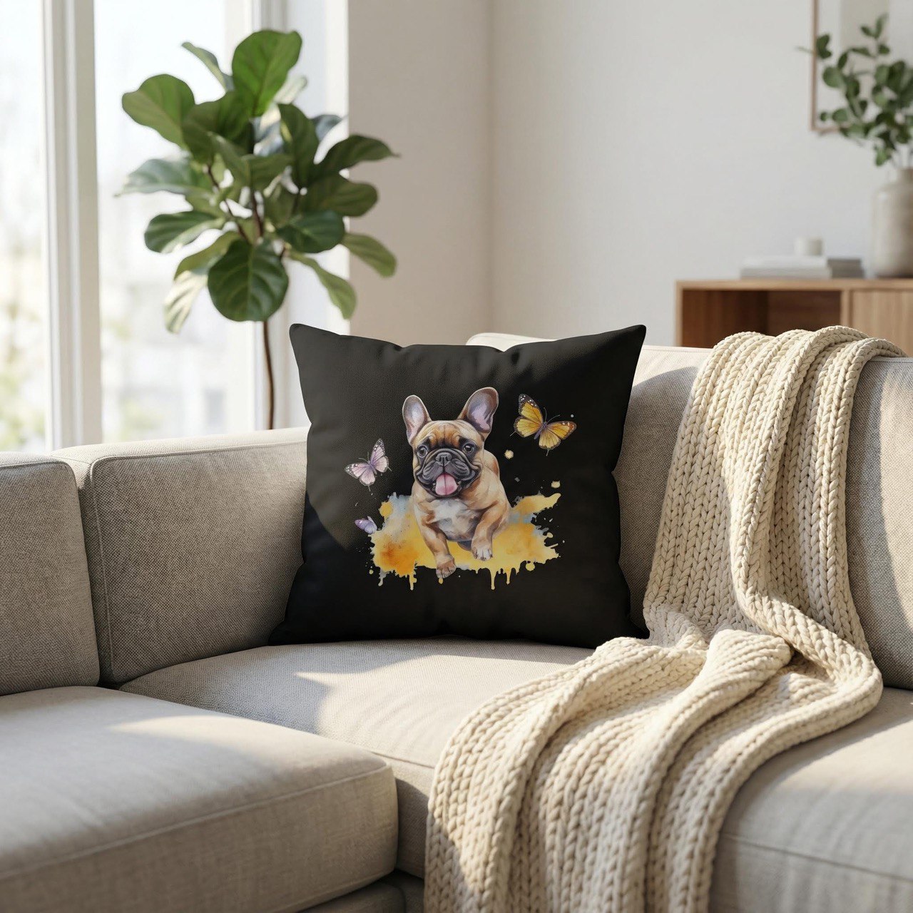 Bullyfriend Kissen Schwarz Motiv2